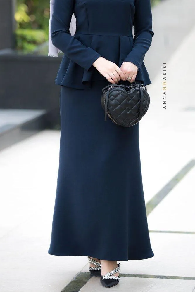 Peplum Modest Dress