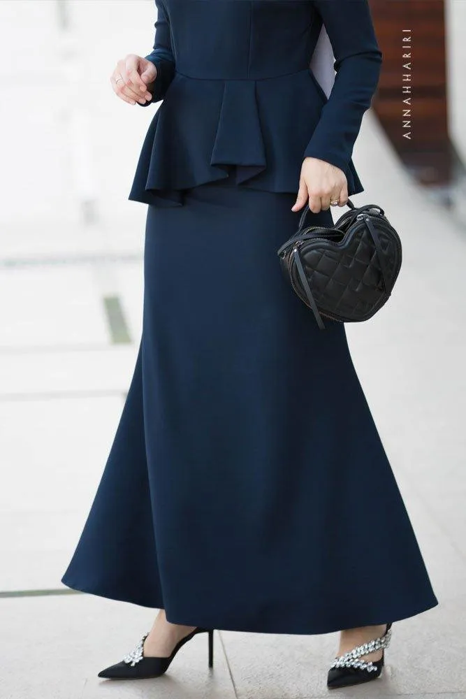 Peplum Modest Dress