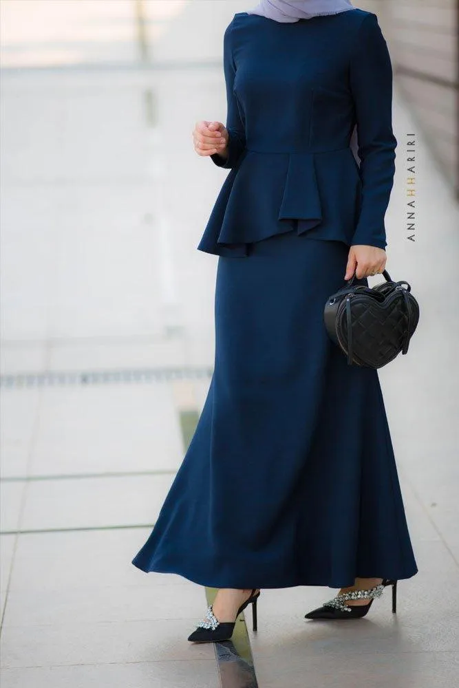 Peplum Modest Dress