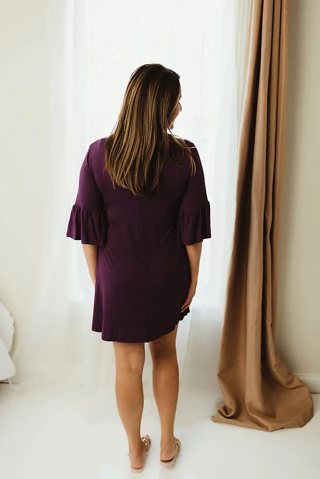 Peplum Sleeve Dress