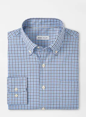 Peter Millar Hamilton Crown Lite Cotton-Stretch Sport Shirt In Navy