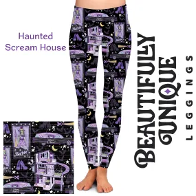 Pre-Order: Haunted Scream House (Semi-Exclusive) - High-quality Leggings