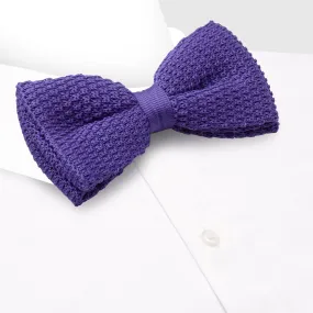 Pre-Tied Lilac Knitted Bow Tie