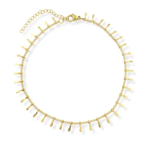 PRIYA DAINTY GOLD CONFETTI CHAIN ANKLET