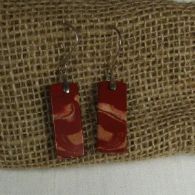 Red Creek Jasper Gemstone Dangle Earrings