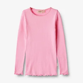 Rib T-Shirt L/S Reese - pink