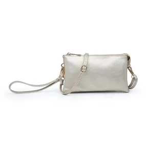 RILEY CROSSBODY/WRISTLET LIGHT GOLD