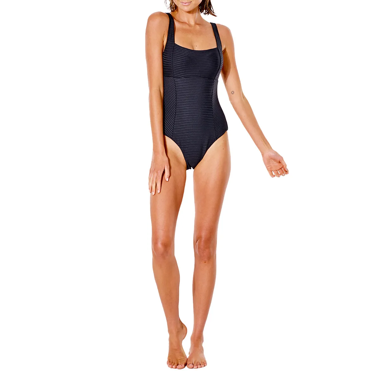 Rip Curl Women's Premium Surf D-DD Full Coverage One-Piece Swimsuit - Black