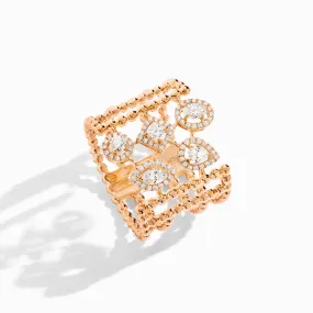 Rock Multi-Strand Ring