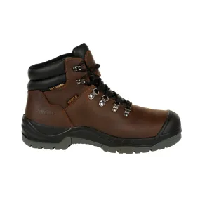 Rocky Worksmart Men's Composite Toe Internal Met Guard Waterproof Work Boots Rkk0266 In Brown