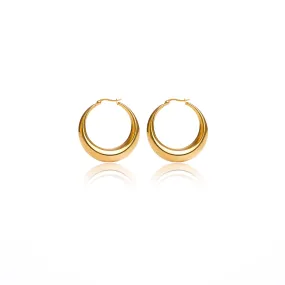 SAND HOOP EARRINGS