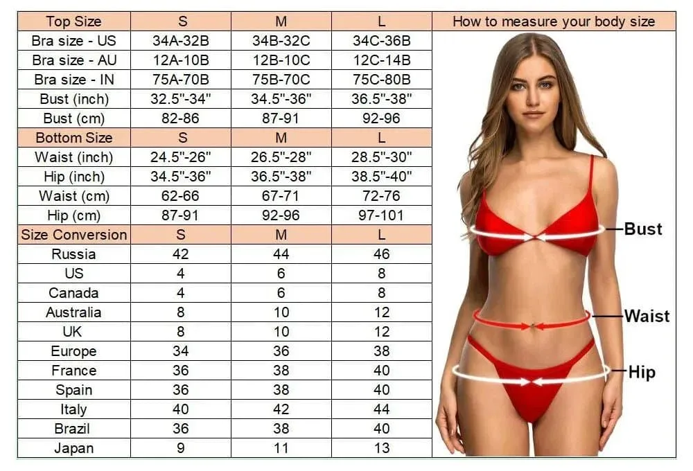 Shiny Brazilian Bikini - High-Quality, Low Waist, Underwire Support | Varleinsar V4943