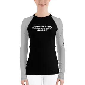 Silver SS Premium Standard ~ Women's Rash Guard