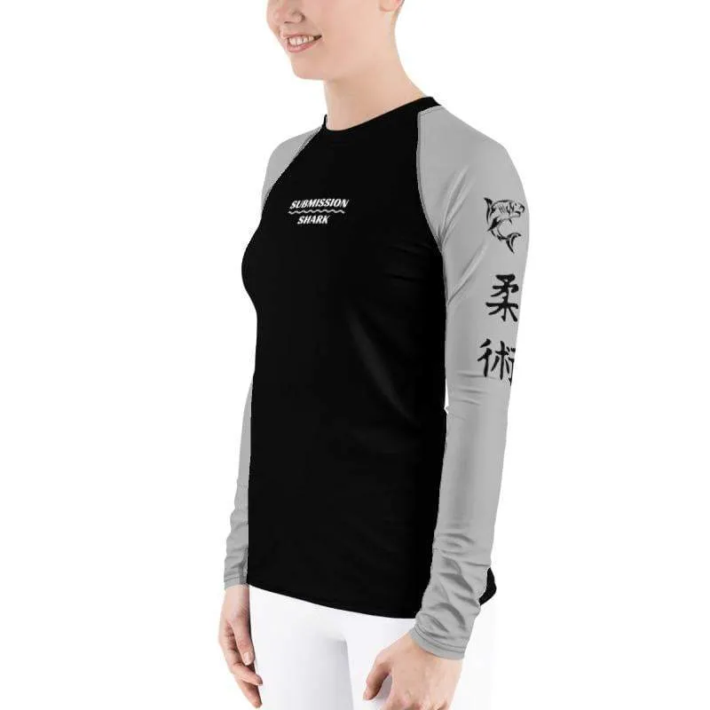 Silver SS Premium Standard ~ Women's Rash Guard