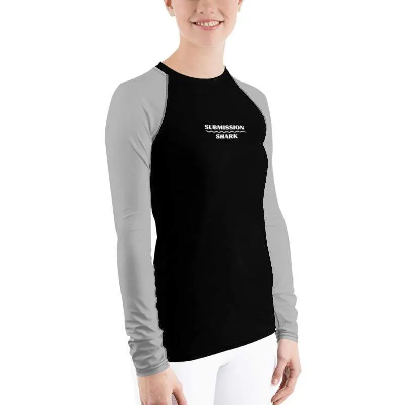 Silver SS Premium Standard ~ Women's Rash Guard