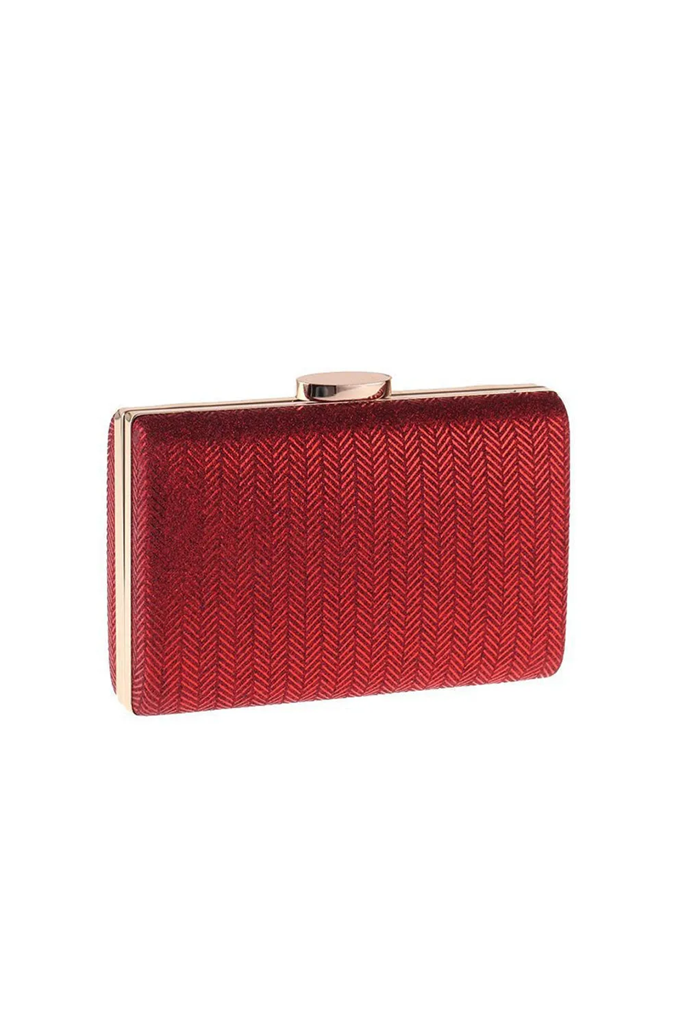 Simple Red Square Clutch Bag