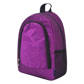 Small Size Purple Glitter NGIL Backpacks For Gymnastics and Cheer Competition