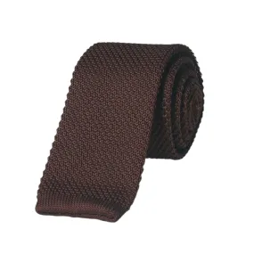 Solid Flat End Knitted Tie