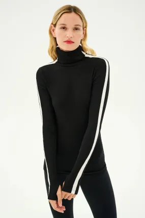 SPLITS59 | Jackson Rib Full Length Turtleneck - Black/White