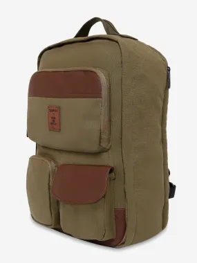 Spykar Olive Canvas Casual Traveler Backpacks