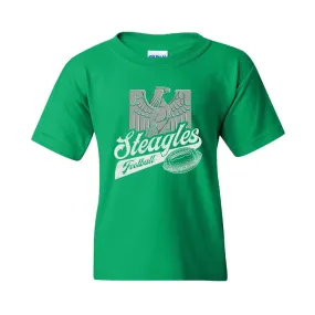 Steagles Retro Kid's T-Shirt | Phil-Pitt Steagles Kelly Green Children's Tee Shirt