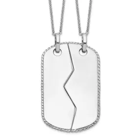 Sterling Silver Military Dog Tag Necklaces