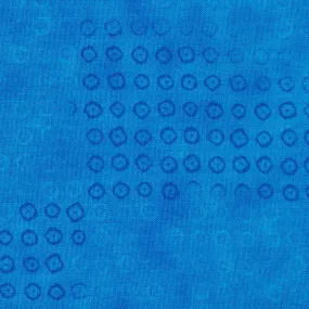 Stof Fabrics Quilters Basic Harmony Blue Circle Cotton Prints