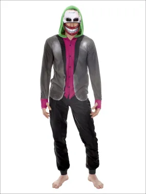 Suicide Squad Men's Joker Onesie Pajama Costume