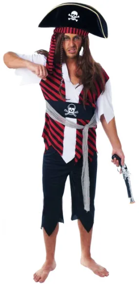 Swashbuckling Pirate Man Fancy Dress Costume