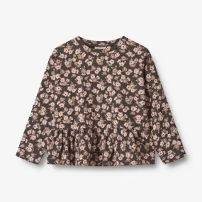 T-Shirt L/S Carolina - raven anemones