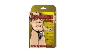 Tape Measure Novelty G String Red