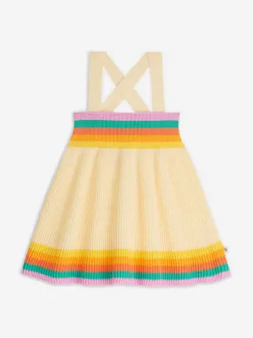 The Bonnie Mob Girls Bay Rainbow Striped Sun Dress in Multicolour