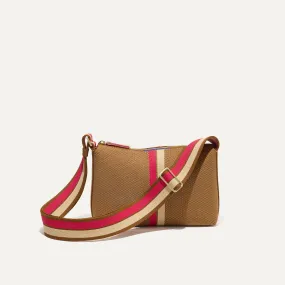 The Casual Crossbody - Hazelnut Stripe