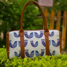 The Ink Blue Bird Series Duffel Totes