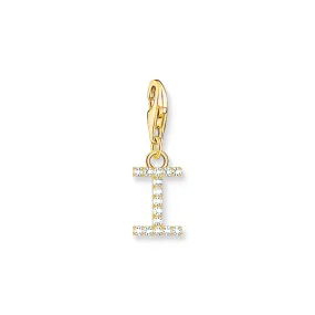 THOMAS SABO Charm Pendant Letter I Gold Plated