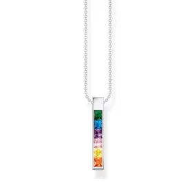 THOMAS SABO Necklace colourful stones silver