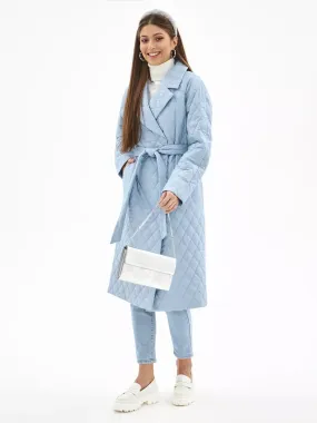 Trench Coat Women Blue