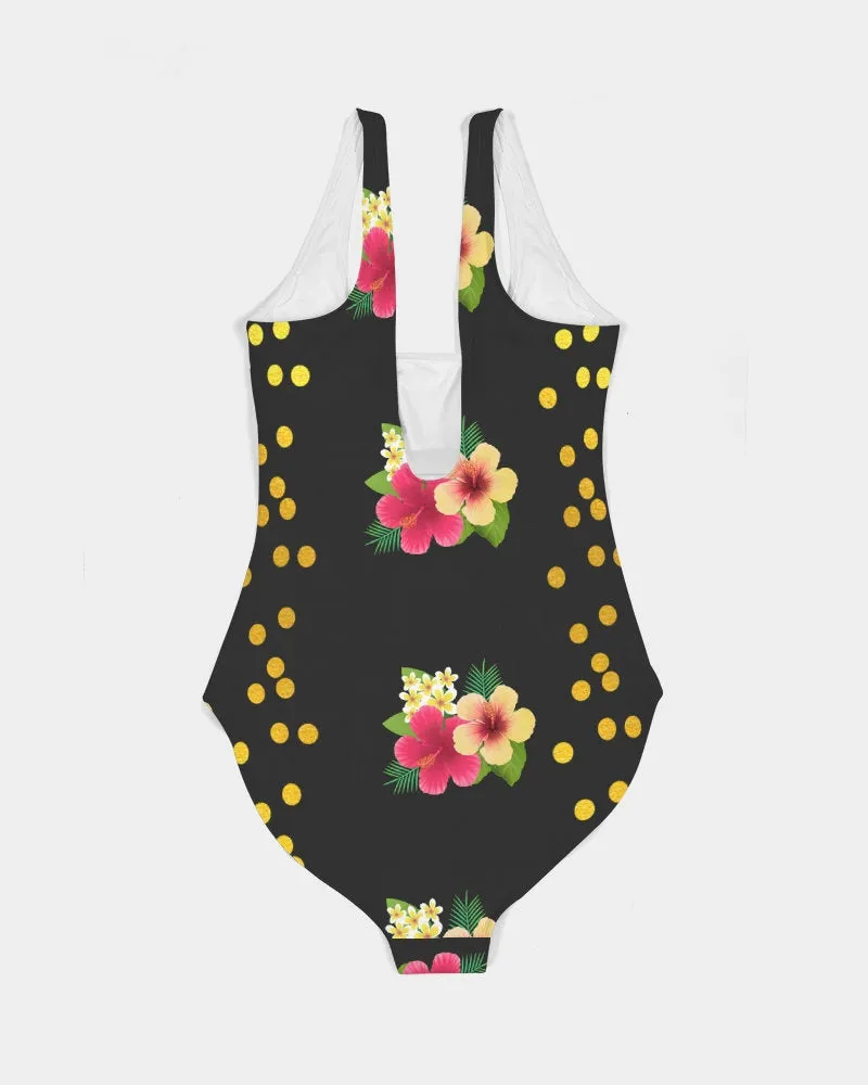 Tropical Black Swimsuit