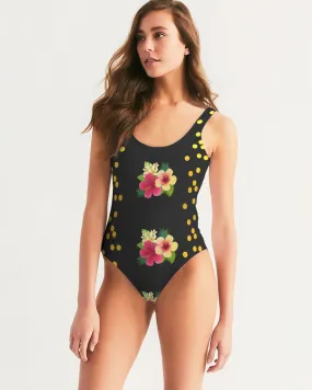 Tropical Black Swimsuit