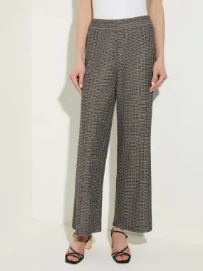 Tweed Wide Leg Knit Pants