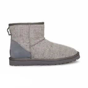 UGG Classic Mini Woolrich Donegal Grey Boots