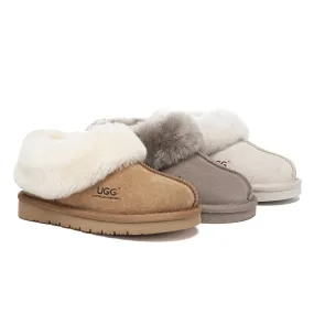 UGG Slippers Kids Sheepskin Wool Ankle Homey