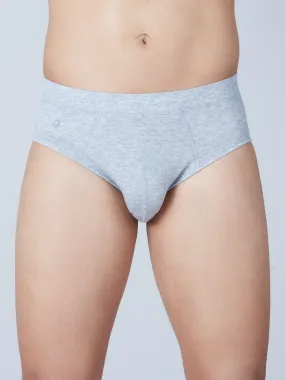 Ultra-Soft Tencel Inner Elastic Brief - Grey Melange