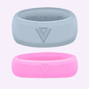 Vidaband - His & Hers - Grey/Pink Pair