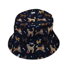 Video Game Dogs Dark Bucket Hat