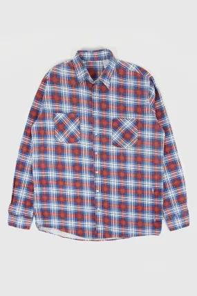 Vintage Lightweight Flannel Button-Down Shirt