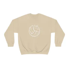 Volleyball Game Day Gildan 18000 Unisex Heavy Blend Crewneck Sweatshirt