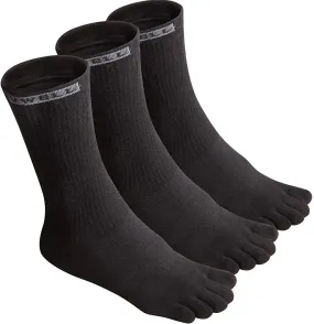 VWELL Toe Socks Cotton Athletic Running Five Finger Socks 3 Pairs,Size 7-11