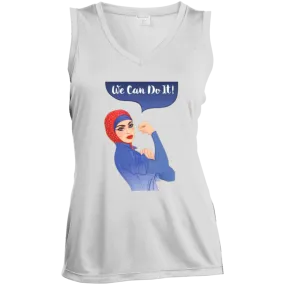 We Can Do It Ladies' Sleeveless V-Neck Performance Tee