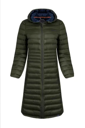 Weird Fish 10 Fir-Green Ravinia Lightweight Padded Long-Line Jacket